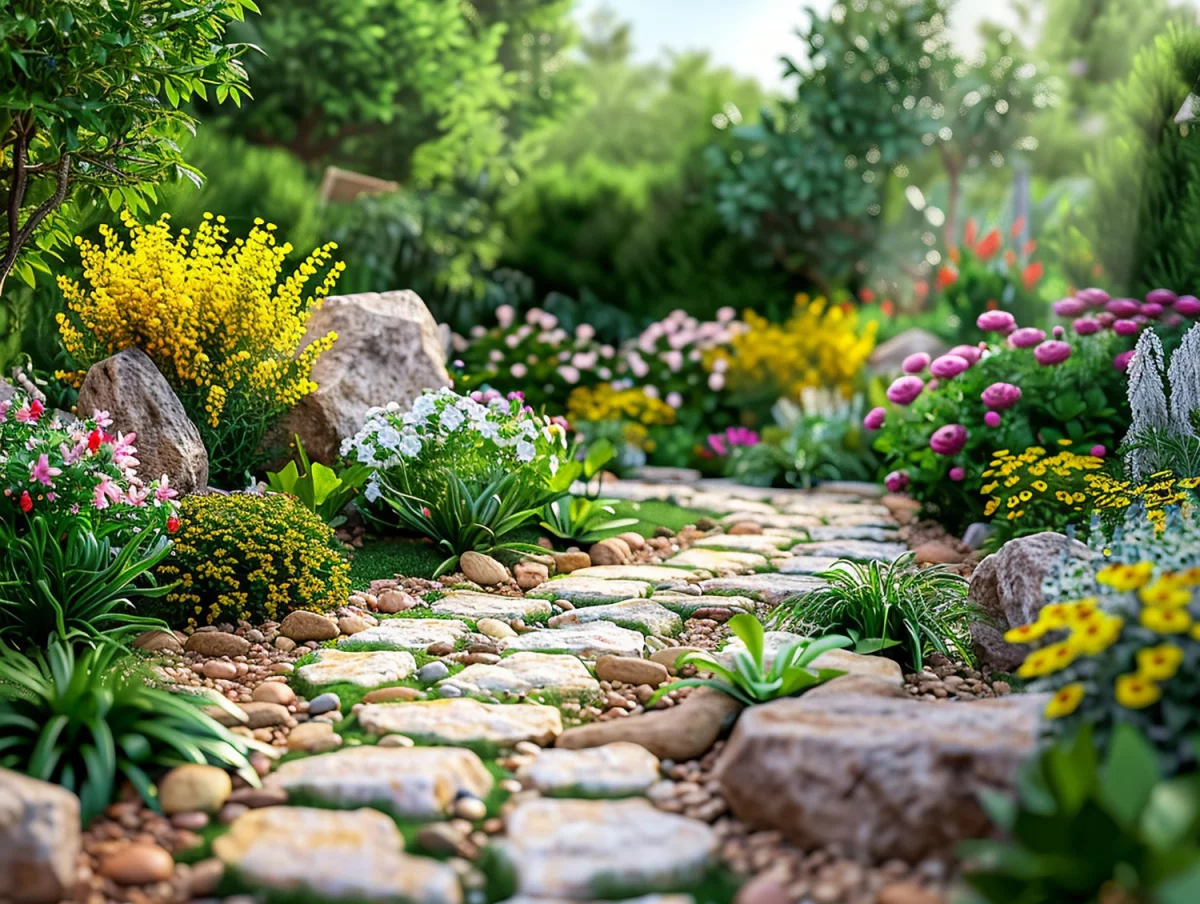 Kamienie do ogrodu bez błędów: jak dobrać rodzaj, kolor i rozmiar do rabat, ścieżek i oczka wodnego oraz uniknąć efektu „chodnika” i przesypujących chwastów.